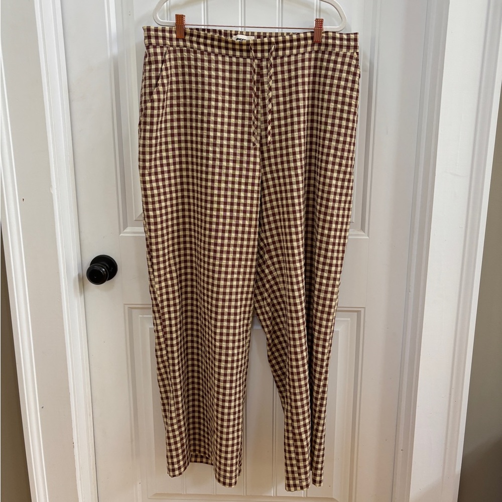 Brown and Cream Sønderhaus Perfect Pants